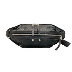 BALENCIAGA Neo Lift 341628 Black Leather - Bum Bag